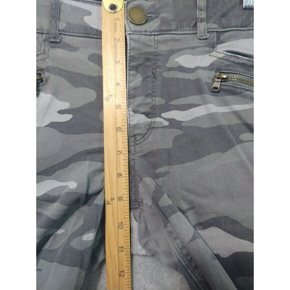 Democracy Jeans Women 12 Gray Camo Skinny Ab Technology Freedom Ankle Stretch - Picture 4 of 9